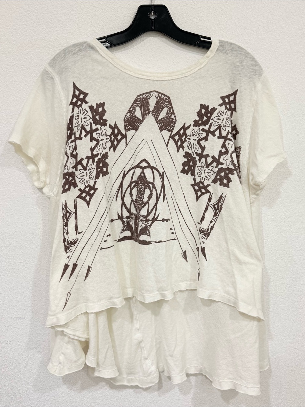 Free People We The Free Black Raven Combo Tree‎ Swing Top Size X-Small/Small